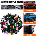 200Pcs Bumper Clips Car Retainer Clips & Plastic Fasteners Kit Auto Body Push Rivets Fender Liner Clips Multiple Size Universal Car Door Panel Trim Clip Fasteners for Car Auto Vehicle Truck