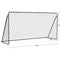 SONGMICS Children's Soccer Goal 12 x 6 Foot, in Garden, Courtyard, Park, Beach, Metal Pipes and PE Net, Quick Assembly, Black USZQ366B01V1