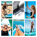 Inflatable SUP Stand Up Paddle Board, Inflatable SUP Board, iSUP Package with All Accessories (All Round Primary-Turquoise Green-10' x 32'' x 6'')