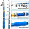 Kilitn Kids Fishing Rod, 1.5M 61Inch 4.92Ft Portable Telescopic Fishing Pole and Reel Combos and String with Fishing Line Full Kits, Youth Fishing Pole Fishing Gear for Kids, Boys, Girls, and Adults