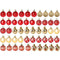 iDopick 50 Pcs Christmas Ball Ornaments, 40mm Red and Gold Christmas Tree Balls, Shatterproof Ornaments Set for Xmas Tree Holiday Party Wedding Decoration (4CM)