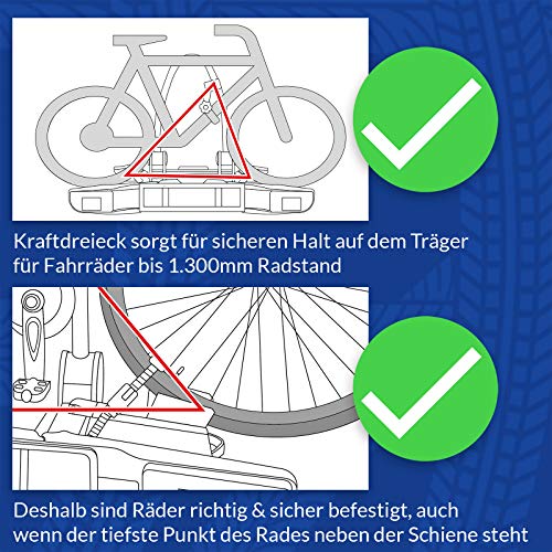 Westfalia BC 60 Bike Rack for The Trailer Hitch | Towbar Carrier for 2 Bicycles | Suitable for E-Bikes | Foldable