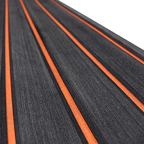 HZSHARK EVA Foam Boat Flooring 6mm Boat Deck Flooring Sea Deck Non-Slip Marine Floor Self-Adhesive Marine Mat EVA Foam Boat Decking Sheet for Yacht Fishing Boat Kayak Motorboat Swimming Pool Golf Cart