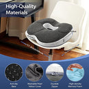 Seat Cushion Office Chair Cushion, Aerostralia Memory Foam Seat Cushion, Tailbone Ergonomic Car Seat Cushion, Coccyx Pain Relief Gel Cusion, Pressure Relief Donut Hemorrhoid Cushions for Desk Chair