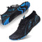 Water Shoes for Men Barefoot Quick-Dry Aqua Sock Outdoor Athletic Sport Shoes for Kayaking, Boating, Hiking, Surfing, Walking, M-black/Blue, 12 Women/11 Men