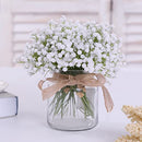 10 Bunches 30pcs White Babys Breath Artificial Flowers Real Touch Gypsophila Faux Plants for Wedding Garland Wreath Girl Crown Flower bonquet DIY Flores Arrangement Table Décor Centerpiece