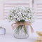 10 Bunches 30pcs White Babys Breath Artificial Flowers Real Touch Gypsophila Faux Plants for Wedding Garland Wreath Girl Crown Flower bonquet DIY Flores Arrangement Table Décor Centerpiece