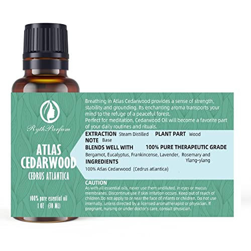 RythParfum Cedarwood Essential Oil (Pack of 1 oz)