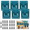 Wall Mount Tool Holder for Makita 18 V Power Tool Drilling Tools Holder Machine Holder Workshop Storage (6 Pieces, Blue)