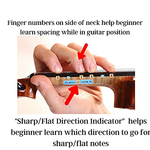 Fantastic Finger Guide for Violas | Stringed Musical Instruments | Fingerboard and Fretboard Stickers for Learning All Notes | Kids/Adult Beginner Viola Finger Guide |15.5" Size