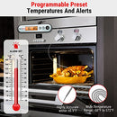 ThermoPro TP610 Dual Probe Meat Thermometer with Temperature Alarm, Rechargeable Instant Read Food Thermometer with Rotating LCD Screen, Waterproof Cooking Thermometer for Grilling, Smoker, BBQ, Oven