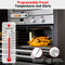 ThermoPro TP610 Dual Probe Meat Thermometer with Temperature Alarm, Rechargeable Instant Read Food Thermometer with Rotating LCD Screen, Waterproof Cooking Thermometer for Grilling, Smoker, BBQ, Oven