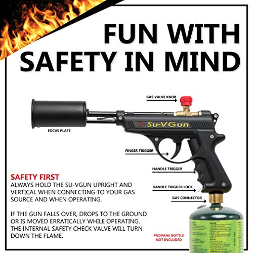 GrillBlazer Su-VGun Basic Grill & Culinary Torch - Charcoal Starter - Professional Cooking, Grilling and BBQ Tool - Handheld Blowtorch For Chefs, Men and Women Who Want the Best Tool for the Job