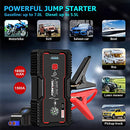 FOWAWU 18000mAh 1500A Car Jump Starter,Water-Resistant Jump Starter Battery Pack(7.0L Gas,5.5L Diesel) ,Battery Jumper Starter Portable with USB/DC 12V Output/LED Light