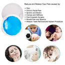 Round Reusable Gel Ice Pack 12 Packs with Cloth Backing, Small Flexible Hot Cold Pack for Kids Injuries, Wisdom Teeth, Breastfeeding, Reduce Sinus Pain, Swelling or Soreness, Cold Compress for Fever