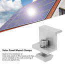 Solar Mount Z Brackets, Glossy Finish Standard Size 10PCS Lightweight PV Mounting Side Clamps Easy To Install for Panel Installation (35mm)