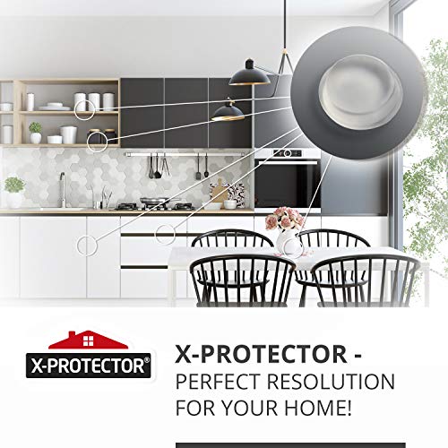 Cabinet Door Bumpers X-PROTECTOR - Premium Cabinet Bumpers 100 pcs 12.5 mm Sound Dampening Door Bumper & Glass table top Bumpers! Best Rubber Bumpers! Glass & Surface protection with our Furniture Bumpers!