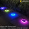 Lacasa Solar Deck Lights, 4 Pack Outdoor Solar Powered Step Lights RGB Color Changing LED Dock Lights, Light up All Night IP68 Waterproof Auto ON/Off for Garden Stairs Fence Driveway Pathway Lighting