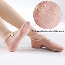 Black Pink Yoga Socks for Women Non Slip Full Toe Socks with Grips for Pilates Barre Ballet Dance Workout Fitness