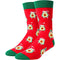 sockfun Funny Crazy Socks For Men Teens, Poker Socks Pizza Avocado Pineapple Donut Socks Novelty Gift, Avocado Red, Medium