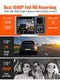 Kingslim D1 Pro 2K Dash Cam Front and Inside with Wi-Fi GPS - 2K/1080P Dual Car Camera Driving Recorder, Super Night Vision with 340° Wide Angle, 24H Parking Monitor (No Card)