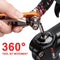 Bike Multitool - Bike Chain Tool/Torx/Hex/Screwdriver - Bicycle Multitool Kit Compact and Lightweight Repair Tools for Road and Mountain Bikes (Orange)