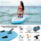 SereneLife Inflatable Stand Up Paddle Board (6 Inches Thick) with Premium SUP Accessories & Carry Bag | Wide Stance, Bottom Fin for Paddling, Surf Control, Non-Slip Deck | Youth & Adult Standing Boat