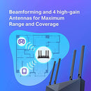 tp-link Archer AX20 Ax1800 Dual Band WiFi 6 Router Next-Gen 1.8 Gbps Speed, Connect More Devices | AU Version |