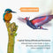 HANVON 2.4G Remote Control Bird Toy RC Bird Bionic Flying Bird,6-axis Gyro,Fabric Single Wing Lifting Design,Easy Indoor Outdoor RC Toy for Kids,Boys and Girls,Go Go Bird Bennu