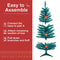 Artificial Christmas Tree,4ft Blue Xmas Pine Tree with PVC Leg Stand Base Holiday Decoration for Indoor and Outdoor