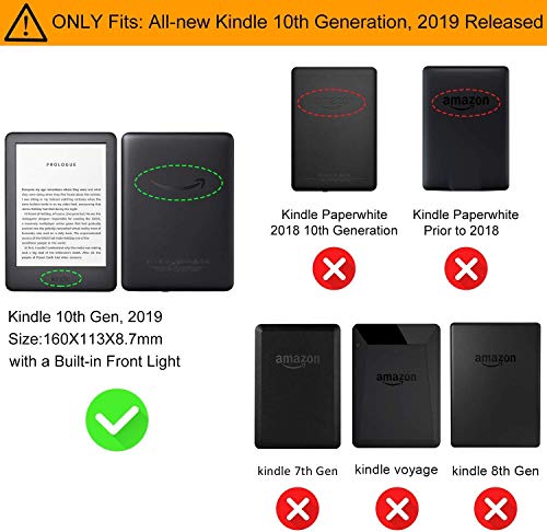 Kindle Paper White E-reader Cover New Kindle 2019 Cover Case (Model No.J9G29R) - Slim Lightweight Auto Wake/Sleep Smart Protective Case for Newest Kindle 10th Generation 2019 Released, Not Fits Kindle Paperwhite