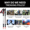 Naturehike Trekking Pole, Ultra-Light(185g) Telescopic Aluminum 7075 & Carbon Fiber Trekking Pole for Walking, Hiking, Climbing and Outdoors