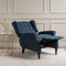 (Dark Blue) - Elizabeth Tufted Dark Blue Fabric Recliner Arm Chair