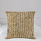 Ambesonne Egyptian Print Travel Blanket, Hieroglyphs Grunge Pattern on Stripes Archeology History Language, Pillow and Comforter Combo Two in One for Camping Dorms, 20" x 20", Sand Brown Black