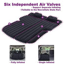 SUV Air Mattress, Car Bed with Electric Air Pump, Inflatable Car Mattress for Back Seat, Flocking Surface Home Sleeping Pad(Black)