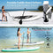 SereneLife Inflatable Stand Up Paddle Board (6 Inches Thick) with Premium SUP Accessories & Carry Bag | Wide Stance, Bottom Fin for Paddling, Surf Control, Non-Slip Deck | Youth & Adult Standing Boat