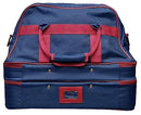 Acclaim Bamburgh Maxi Triple Decker Nylon Four Bowls Level Green Lawn Flat Short Mat Indoor & Outdoor Bowling Carrying Bag (Navy Blue/Burgundy)