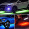 Nilight 4Pcs Car Underglow Neon Accent Strip Lights 252 LEDs RGB 8 Color Sound Active Function Music Mode with Wireless Remote Control Underbody Light Strips for Car Van SUV Truck