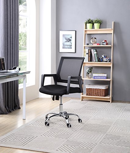 HODEDAH IMPORT Office Chair, Fabric, Black