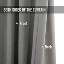 100% Blackout Curtains 90 Inches Long,Linen Blackout Curtains 90 Inch Length 2 Panels Set,Thermal Insulated Full Light Blackout Curtains for Bedroom/Living Room,90" W x 90" L 2 Panels,Darkgrey