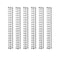 Naisfei 6Pcs Compression Spring Compression Spring White Zinc Plated Tension Spring Hardware Accessories Length : (0.7 x 7 x 100mm)