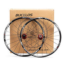 【US Stock】 26/27.5/29" Mountain Bike Wheelset, Carbon Hub MTB Wheels Quick Release Disc Brakes, 24H Low-Resistant Flat Spokes Bike Wheel fit 7-11 Speed Cassette MTB Wheelset