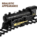 TOYANDONA Electric Train Set for Kids, Battery-Powered Train Toy Set with Smokes, Lights & Sound Include 4 Cars and 18 Tracks, Classic Toy Train Set Gifts for 3 4 5 6 Years Old Boys Girls