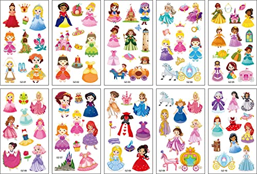 40 Sheets Temporary Tattoos Sticker for Kids,Waterproof Mixed Style Cartoon Children's Fake Tattoos Stickers (Pattern 1)