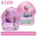 2pcs Children Sun Hat Visor Cap, Anna und Elsa Adjustable Kid Hat Flat Brim Hat,Children's Baseball Caps Kids Cartoon Peaked Cap Pink, pink, 3 Years