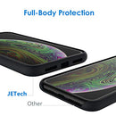 JETech Silicone Case Compatible with iPhone Xs and iPhone X 5.8-Inch, Silky-Soft Touch Protective Cover with Microfiber Lining (Black)