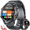 Smart Watch for Men Bluetooth Calls,1.39"HD Militarily Fitness Tracker with Heart Rate Sleep Monitor,100+Sports Modes,IP68 Waterproof,400mAh Sports Smart Watch for Android iOS Black