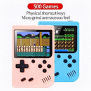 ZOMTOP Retro Portable Mini Handheld Video Game Console 8 Bit 3.0 Inch Color LCD Kids Color Game Player Built in 500 Games Support TV Connection(Pink)