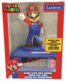 Lexibook Nintendo Super Mario Digital Alarm Clock for Kids-Snooze Function-Superhero Sound Effects-Children Boys, Blue/Red, T.Única