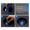 ZELUS Balance Ball Trainer Half Yoga Exercise Ball with Resistance Bands and Foot Pump for Yoga Fitness Home Gym Workout (Blue)